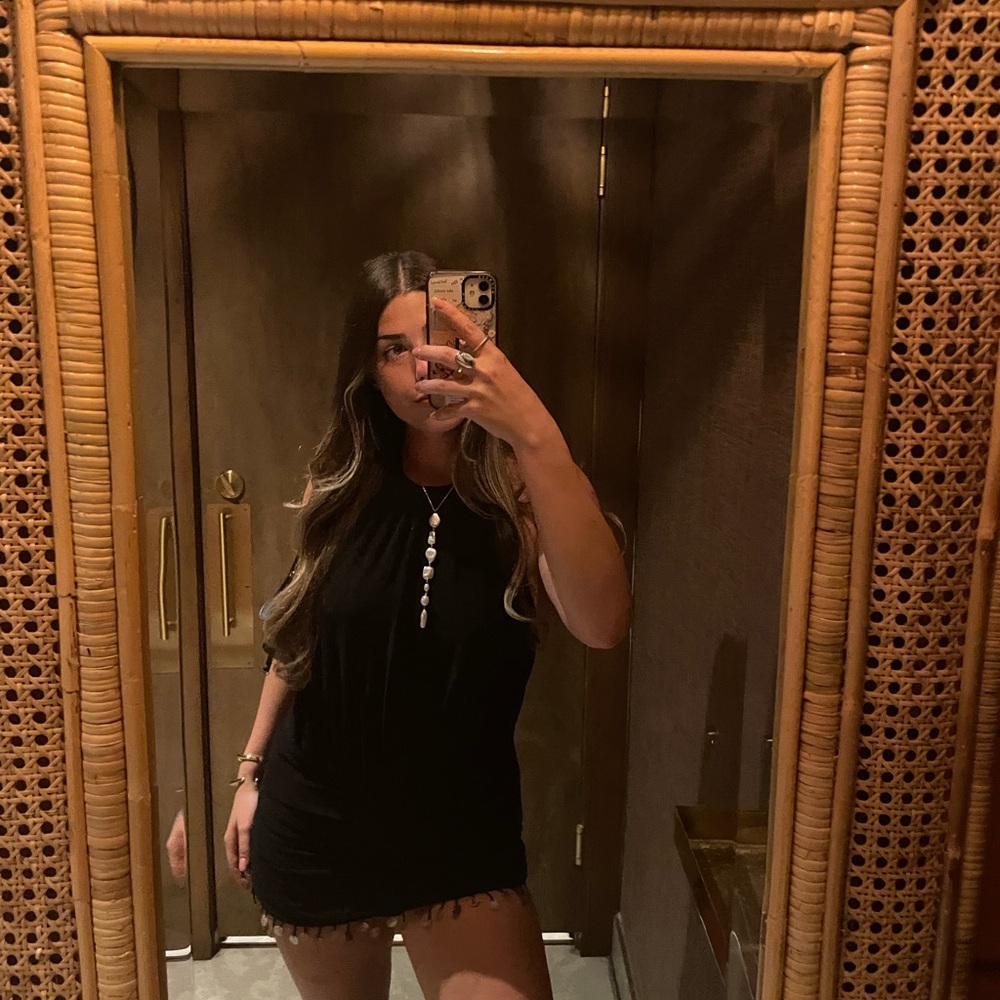 Edikted black halter dress